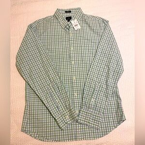 NWT J. Crew LS Button Up Slim Untucked Flex Fit - Medium